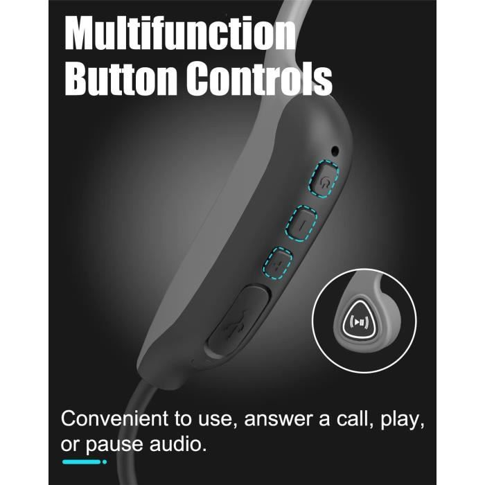 Aftershokz OpenComm Écouteur Conduction Osseuse,Micro Casque PC Bluetooth sans Fil, pour Aftershokz OpenComm Écouteur Conduction Osseuse,Micro Casque PC Bluetooth sans Fil, pour