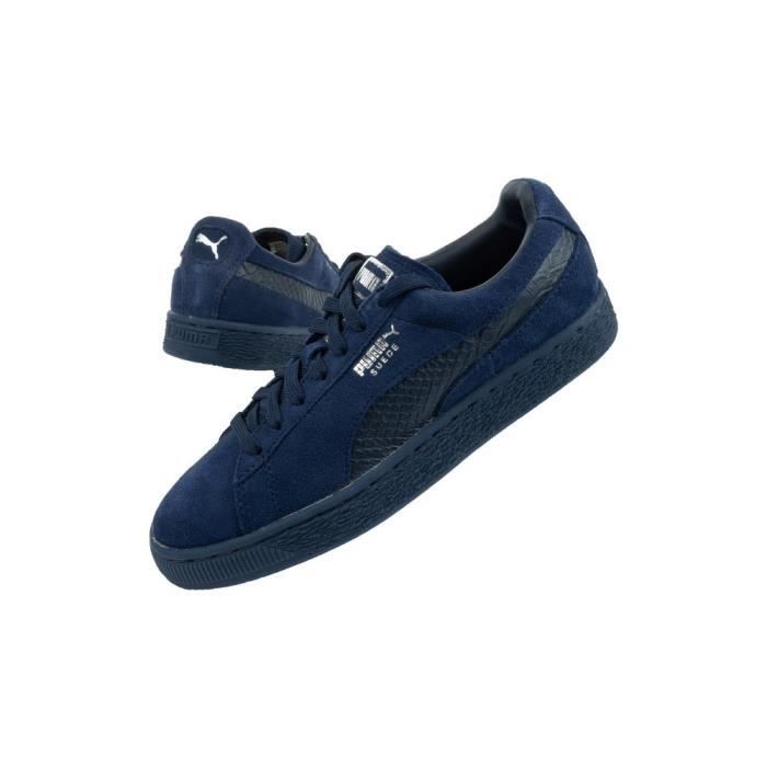 Puma suede cheap bleu marine uni