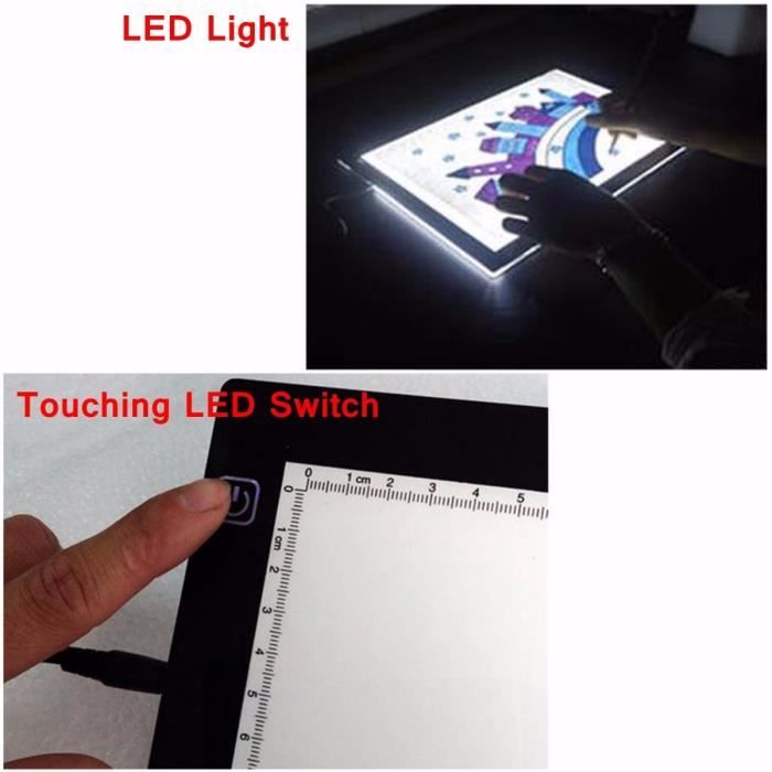 A3 LED Table À Dessin Planche Tablette Pochoir Copie Lumineuse