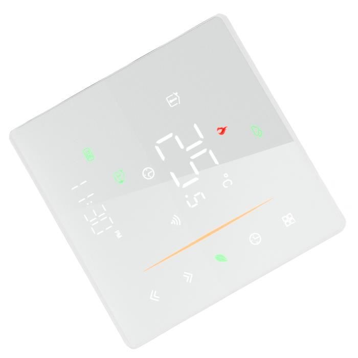 Hombasing Thermostat Connecté WiFi, Thermostat Programmable pour