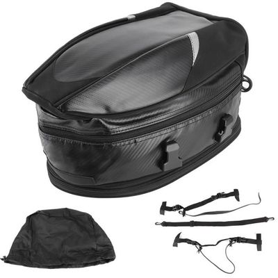 Sac à Bandoulière Et Dos Pour Casque De Moto KIMISS – Étanche, Portable, Gris+noir, Universel