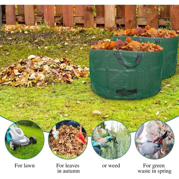 Sacs Poubelle Extra Résistants 55 Gallons (208L) – 2,0 MIL – 38x58 Pouces – Lot De 50 – Noirs