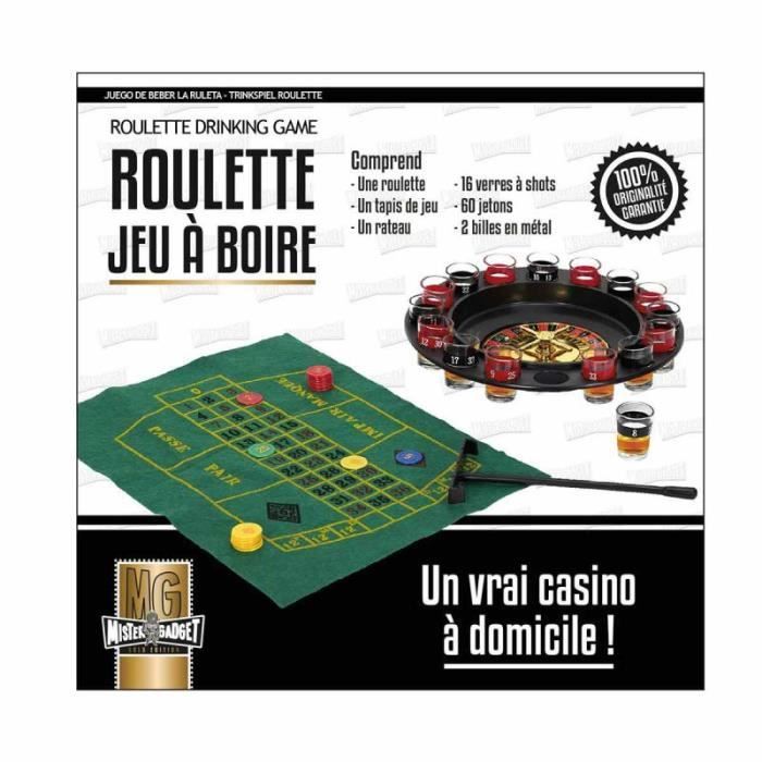 Relaxdays 10010182 Jeu de roulette à boire Roulette russe 16
