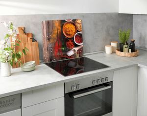 Crédence De Cuisine En Verre 125x50 Cm - Motif Nature Récif De Corail Multicolore | Crédence Moderne Neuve Tulup