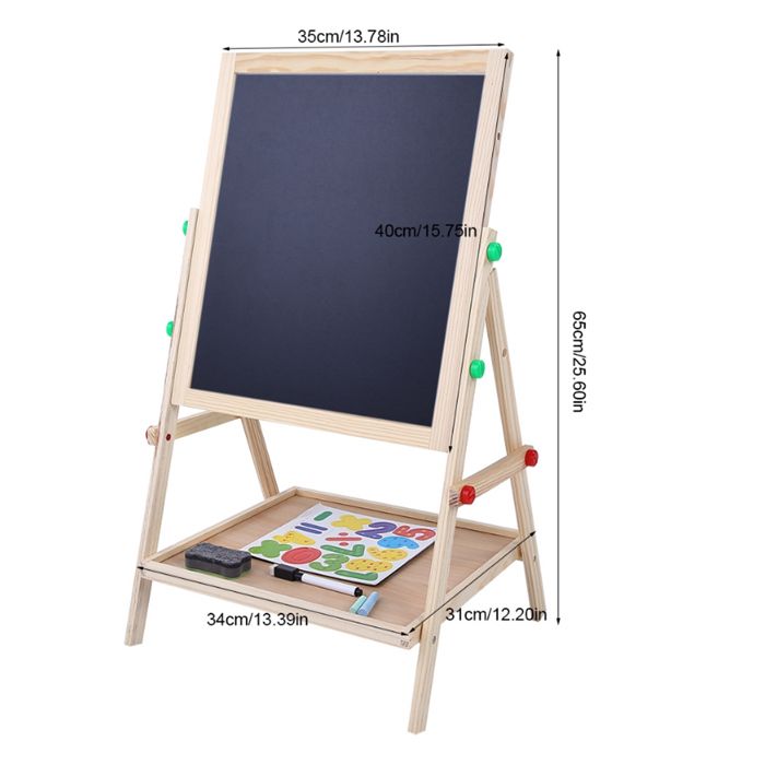 Chevalet d'art polyvalent avec tableau double face