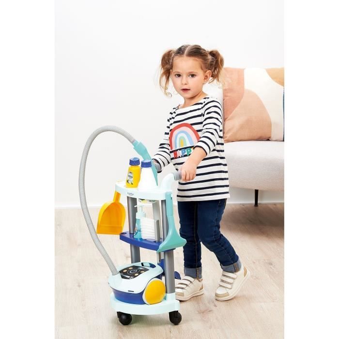Chariot Ménage Jouet Bosch Unlimited Avec Aspirateur Sonore - Idéal Enfants Dès 3 Ans