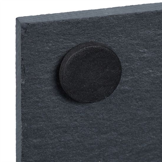 Plats De Service Ardoise Relaxdays - Lot De 6 Carrés 25x25cm | Pour Fromage, Sushis, Desserts | Personnalisables à La Craie