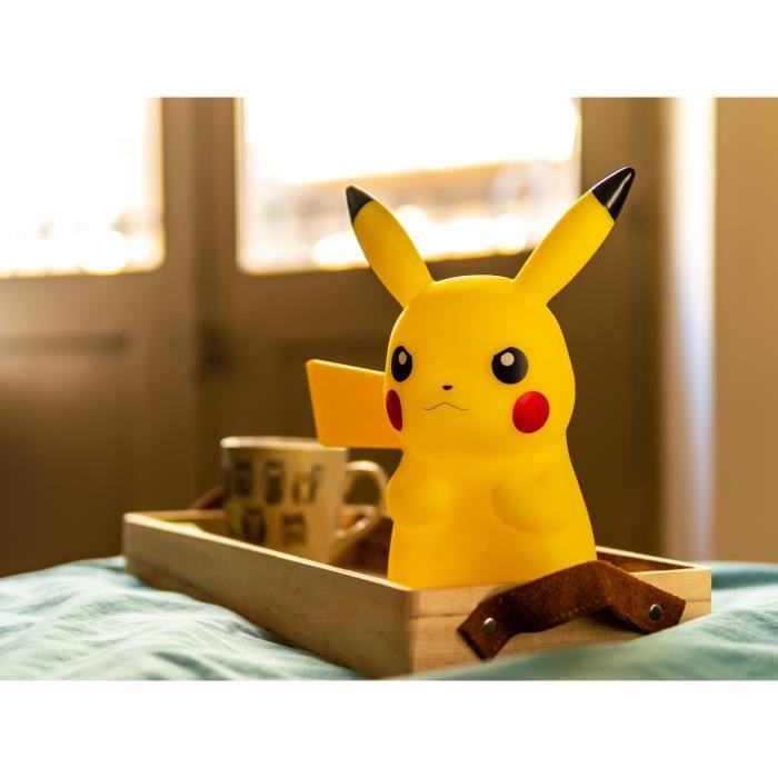 TEKNOFUN Lampe figurine LED Pikachu avec télécommande - 25 cm