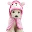 Doux Pet Chien Chat Dessin Animé Animal Peignoir Serviette