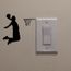 20 Autocollants Interrupteurs MEJOSER - Design Chat Et Rat Noir, Pour Décorer Plinthes Et Murs