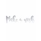 Banniere A Faire Soi Meme Make A Wish Argente Effet Miroir 60 Cm