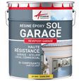 Peinture epoxy garage sol REVEPOXY GARAGE  Jaune zinc ral 1018 - kit 5 Kg (couvre jusqu'à 16m² pour 2 couches)-0