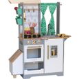 KidKraft - Cuisine en bois pour enfant Terrace Garden, avec 30 Accessoires et machine à glaçons inclus - EZ Kraft-0