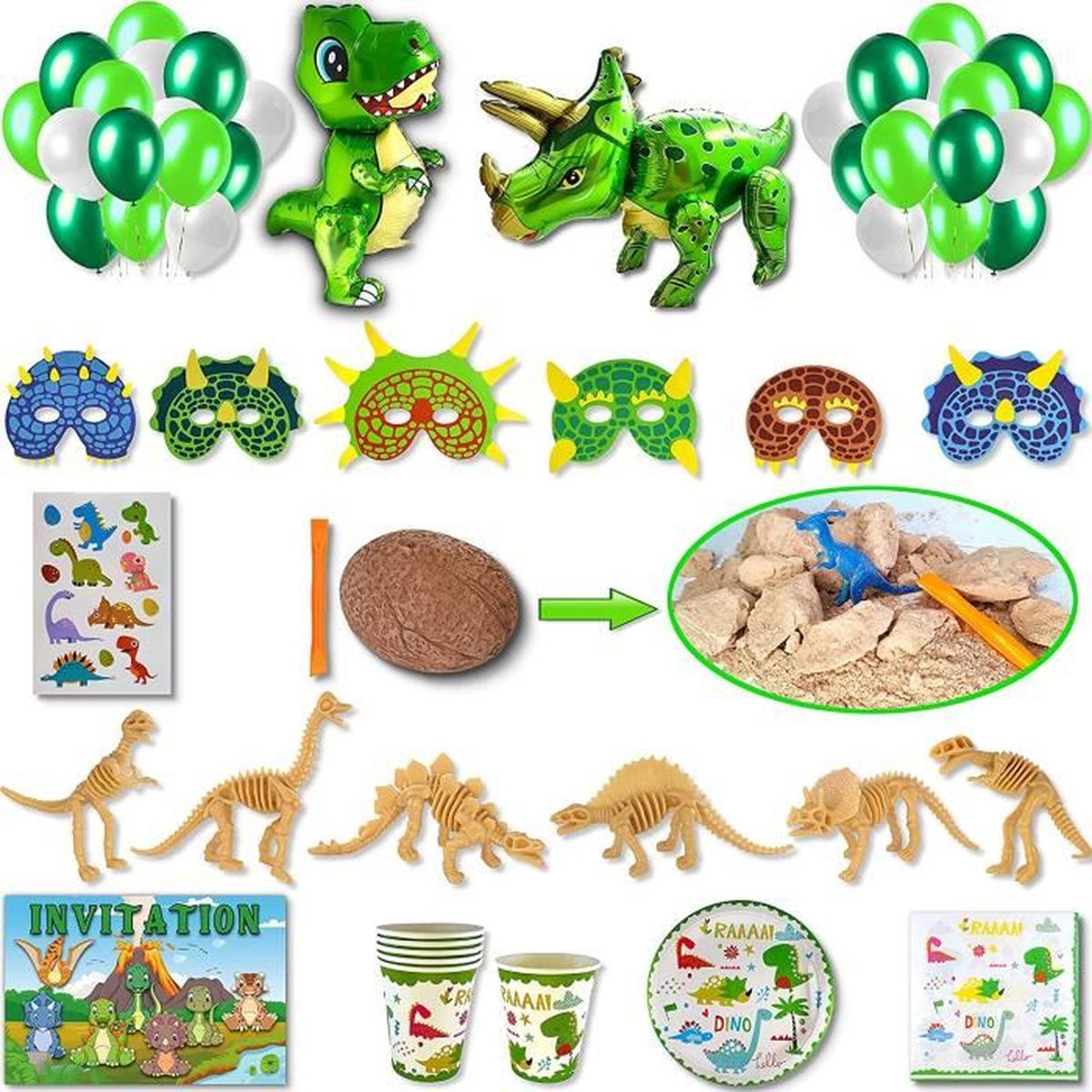 Kit Fete D Anniversaire Enfant Theme Dinosaure 6pers Decoration Vaisselle Jetable Cadeaux Souvenirs Masques œufs Dinosaure Achat Vente Kit De Decoration Cdiscount Kit Fete D Anniversaire Enfant Theme Dinosaure 6pers Decoration Vaisselle Jetable Cadeaux Souvenirs Masques œufs Dinosaure Achat Vente Kit De Decoration Cdiscount