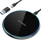 1001 PILES BATTERIES Chargeur sans Fil Rapide, Chargeur Induction 15W Charging Pad pour iPhone 14 Pro max/13/12/11/XS Max/XR/XS/X/8,Samsung Galaxy S22