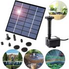 Fontaine Solaire Extérieur Flottante - YOUKUKE - Pompe Bassin Solaire - 1.4W - Noir - Fontaine pots et vases