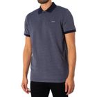 Polo en piqué Oxford pour homme - GANT - manches courtes élastiquées - coton Pima - bleu persan