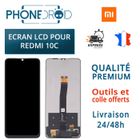 PHONEDROID Écran complet LCD + Tactile Xiaomi Redmi 10C Black + Outils, stock en France