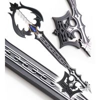 Keyblade Oblivion - Kingdom Hearts - Réplique en mousse de l'épée de Sora - Adulte - Noir
