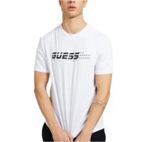 Tee shirt coton à gros logo  -  Guess jeans - Homme