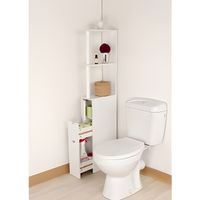Meuble de rangement WC / toilettes ou salle de bains blanc
