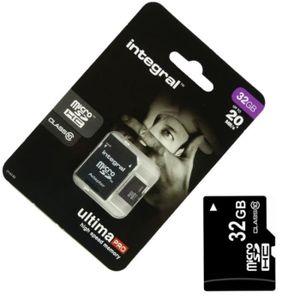 Carte micro SD 32 Go Classe 10 avec adaptateur pour pièges photos