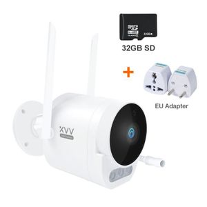 CAMÉRA IP Xiaovv B10 B UE-Xiaovv-Caméra intelligente d'extérieur pour Mi Home, Webcam vidéo WiFi, B10 Pro, IP IP65, Vi
