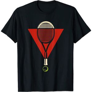 RAQUETTE DE TENNIS Raquette et balle de tennis I Joueur de tennis I Tennis T-Shirt A84