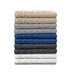 LOVELY HOME Lot de 10 serviettes Eponge 50x90 cm 100% Coton - 2 Anthracite, 2 Lin, 2 Gris Clair, 2 Blanc, 2 Bleu Marine