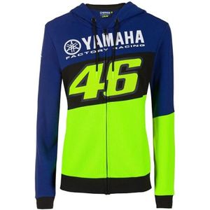 SWEATSHIRT Sweat à Capuche Zip Femme VR46 Yamaha Factory M1 R