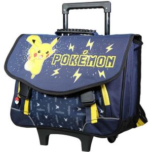 CARTABLE Cartable à roulettes Pokemon Pikachu 41 CM Haut de Gamme