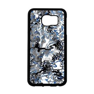 Ysimee Coque Samsung Galaxy S6 Marbre Silicone Souple Housse Etui de Protection pour Galaxy S6 avec Motifs Phrase Imprimé Semi Hybrid Crystal Clear Case Ultra Mince Téléphone Couverture,Marbre #7 