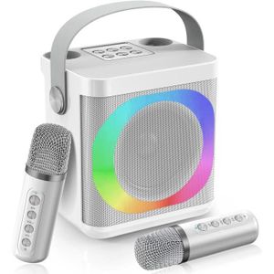 MICRO - KARAOKÉ ENFANT Karaoke Complet avec 2 Microphones sans Fil, Porta