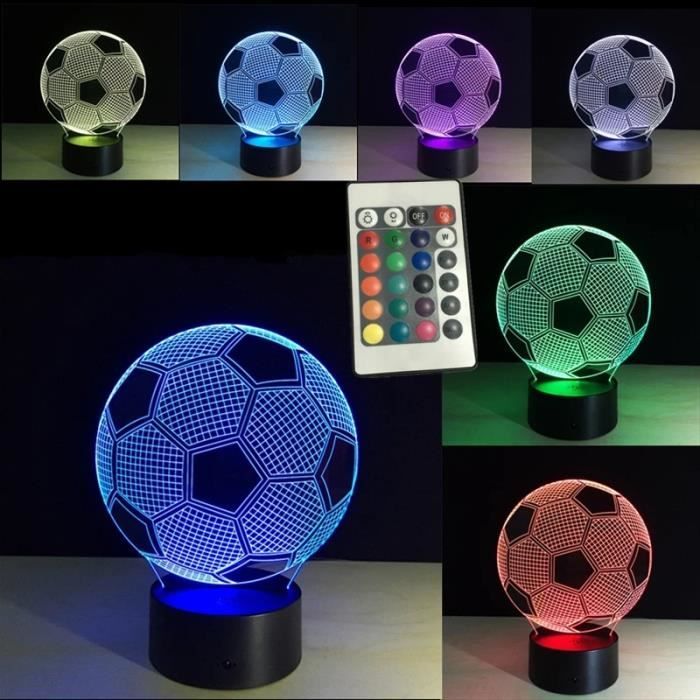 1 pièce PMMA LED Veilleuse , Créatif Football Design Veilleuse Pour  Domicile, Mode en ligne