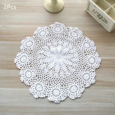 Lot de 100 napperons ronds en paper dentelle jetables résstants à la