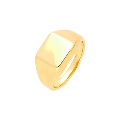 Bague Chevalière Enfant Plaqué Or Jaune 750/1000 du 45 au 49 Doré