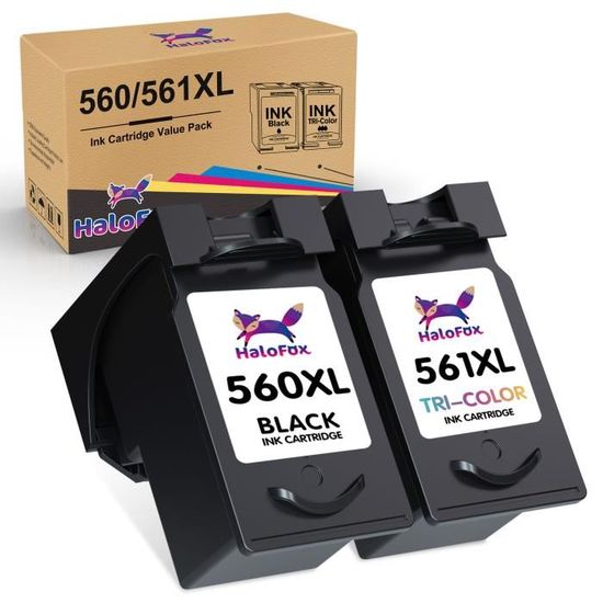 COLORETTO 560 XL 561 XL Cartouches d'encre Remanufacturées pour Canon 560XL 561XL Compatible