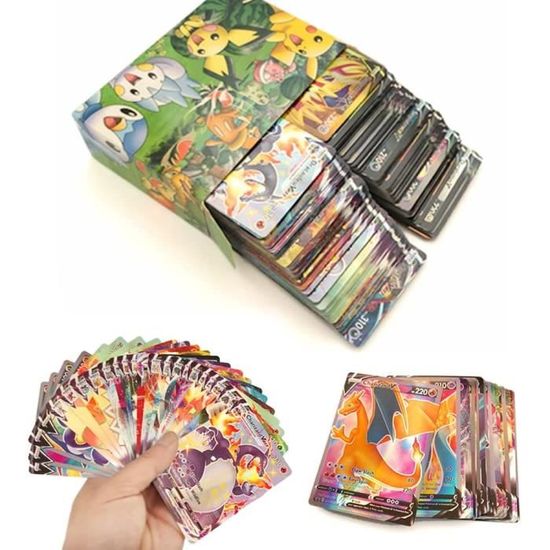 SHAR Jeu de cartes à collectionner en feuille d'or de dessin animé pour jeux de société et divertissements occasionnels