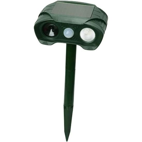 Répulsif à Ultrasons Solaire Pour Chats & Rongeurs - Détecteur De Mouvement PIR, IP54, Protection Jardin Jusqu'à 100m² - 9