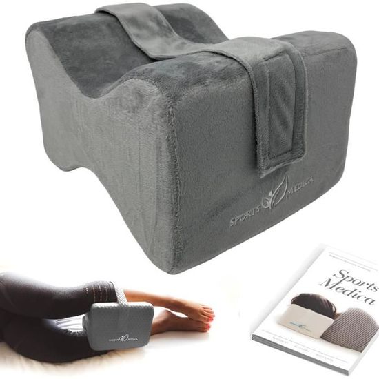 SAHEYER Oreiller De Genou Orthopédique En Mousse à Mémoire - Soulagement Douleurs Dos Hanche Pour Dormeurs Latéraux