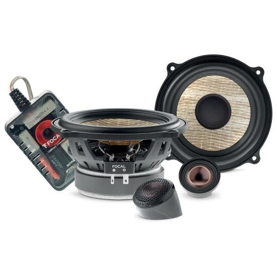 Paire D'enceintes Voiture Zeuz 13 Cm - 2 Voies - 100W - Grises - Neuves (déballées)