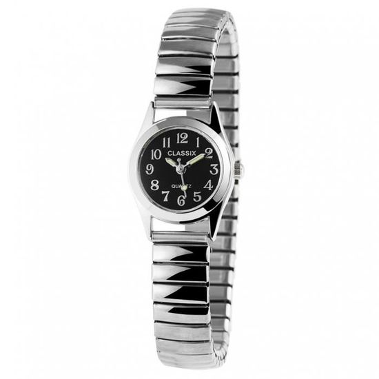 Montre Bracelet Quartz Doré & Argenté – Cadran Crème Diamant – Femme – Neuf Sans étiquette
