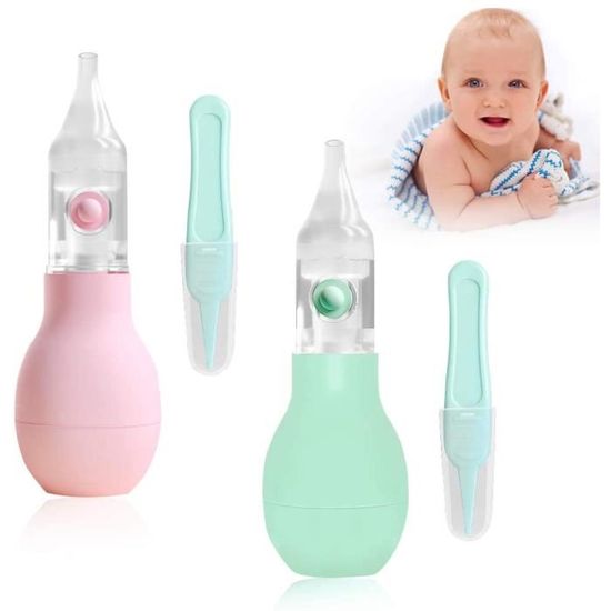 Generic Aspirateur nasal 2 pièces pour bébés, nettoyeur de nez en
