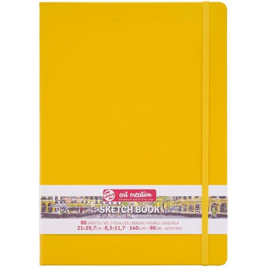 Carnet De Croquis A4 Royal & Langnickel | 80 Pages 120 G/m² | Couverture En Toile Personnalisable | Reliure à Anneaux - 10