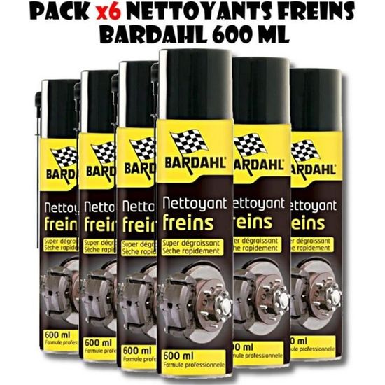 PACK BARDAHL NETTOYANT FREINS SUPER DEGRAISSANT 6 X 600ml pack-bardahl-nettoyant-freins-super-degraissant-6-x-600ml
