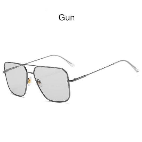 Lunettes De Soleil Femmes XXL Carré Surdimensionné - Miroir Bleu UV400 - Style Années 90