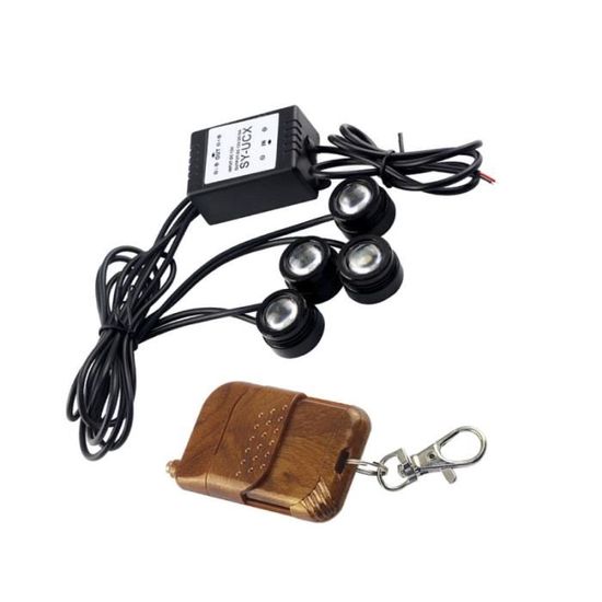Fxlpower 2Pcs Mini Stroboscope pour Voiture, Gyrophares à LED Sans fil à Haute Luminosité, 7 Fxlpower 2Pcs Mini Stroboscope pour Voiture, Gyrophares à LED Sans fil à Haute Luminosité, 7