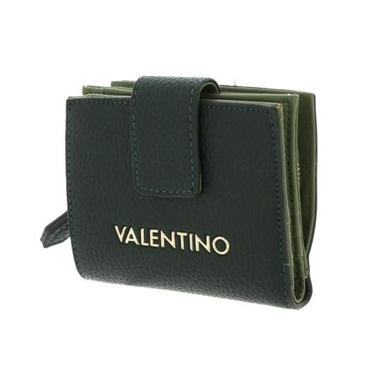 Porte-monnaie VALENTINO Posillipo Zip Around - Couleur Bosco (vert) - 100% Polyuréthane - Neuf Avec étiquettes