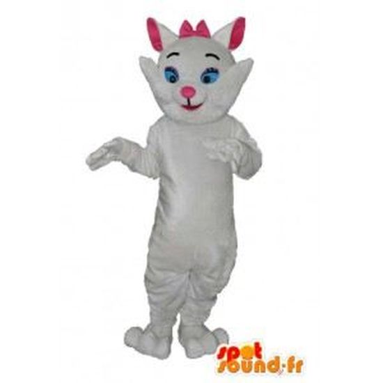Mascotte De Chat Blanc En Peluch Cdiscount Jeux Jouets