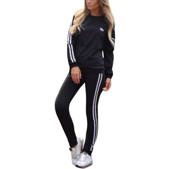 Ensemble De Survêtement Femme Minetom - Pull Col Rond Et Pantalon Long, 2 Pièces Confortables Pour Le Sport Ou Le Quotidien